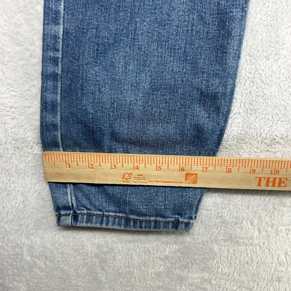 Levi's 512 Tapered Jeans Men's Blue Denim Slim Fit Stretch Zip Fly Y2K - 34X28.5